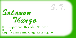 salamon thurzo business card